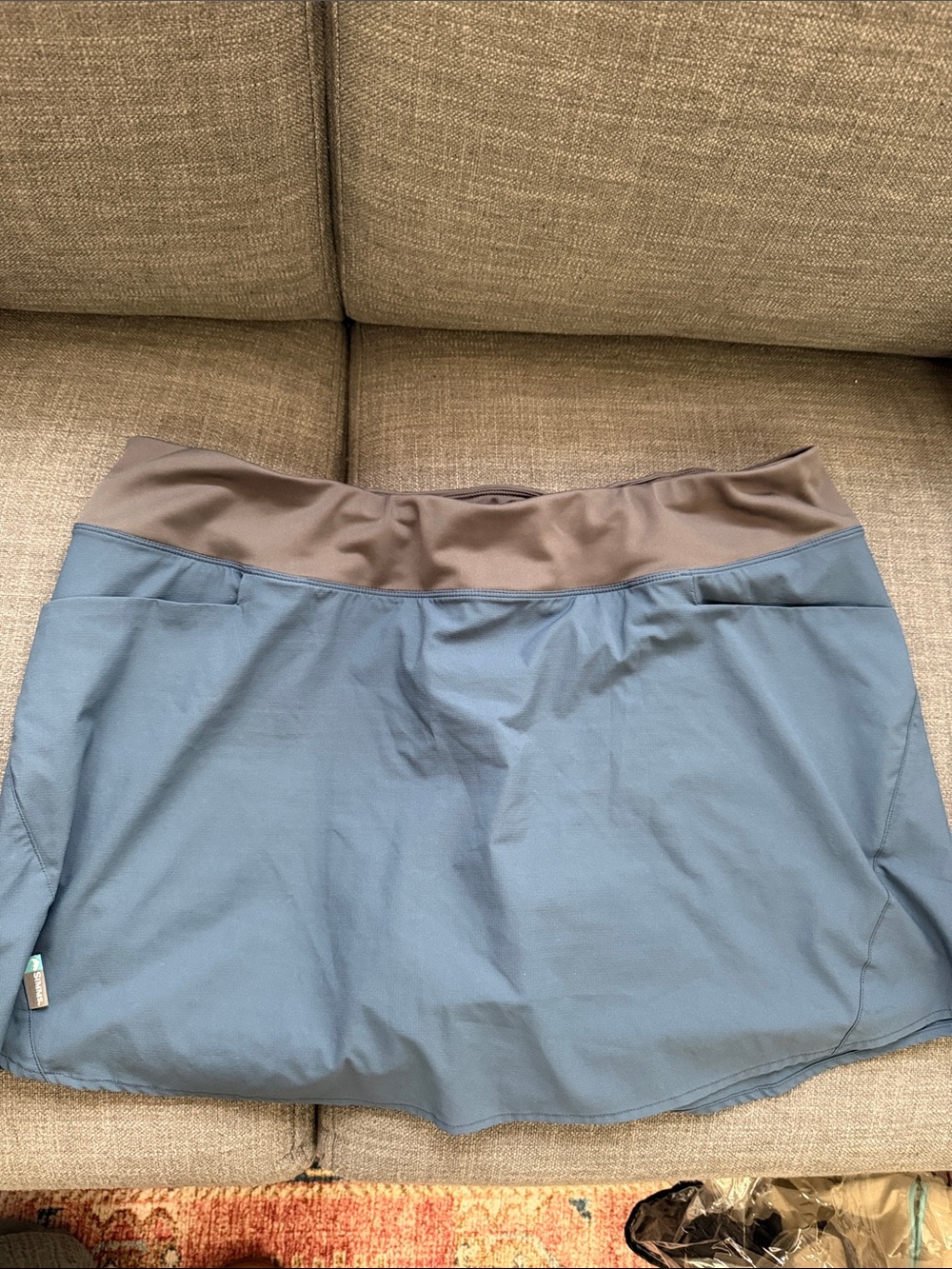 Simms Women’s Blue Skort with Brown Waistband